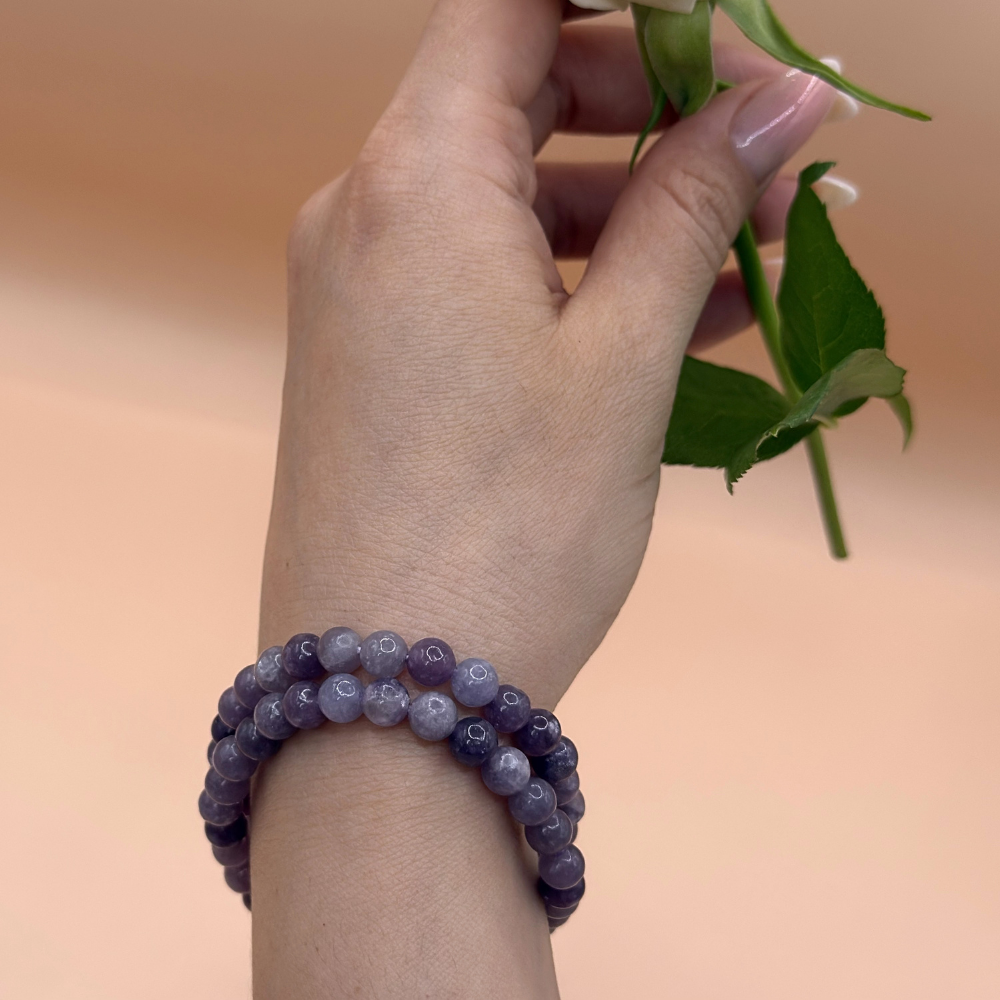 Armband lepidolit 6 mm