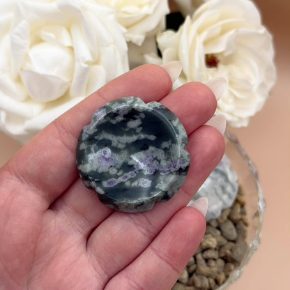 Worry stone lucky jade blomma