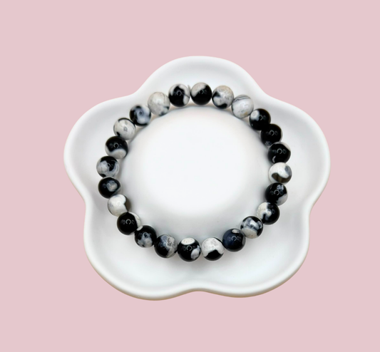 Armband orca agat 8 mm