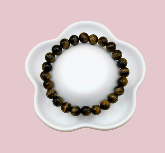 Armband tigeröga 8 mm