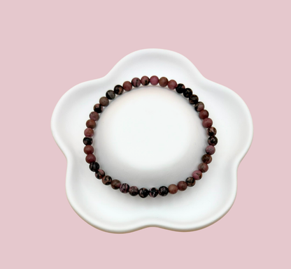 Armband rodonit 4 mm