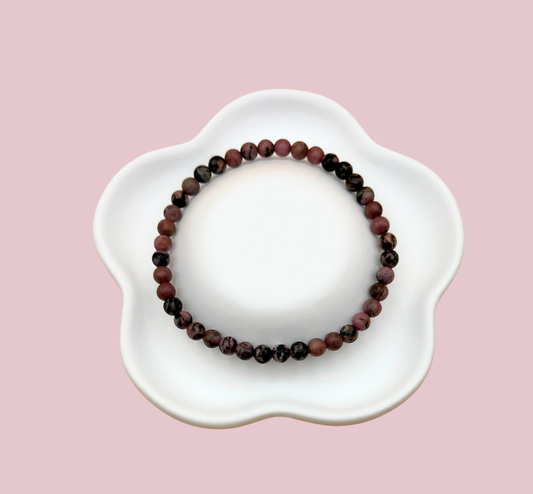 Armband rodonit 4 mm