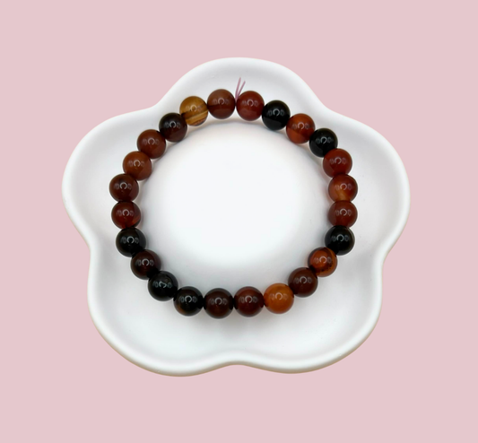 Armband sardonyx 8 mm