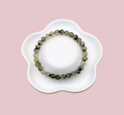 Armband prehnit 6 mm