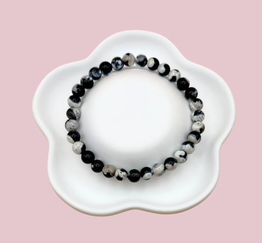 Armband orca agat 6 mm