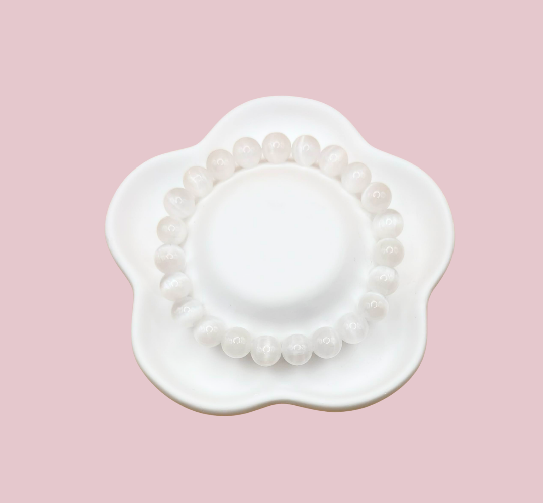 Armband selenit 8 mm