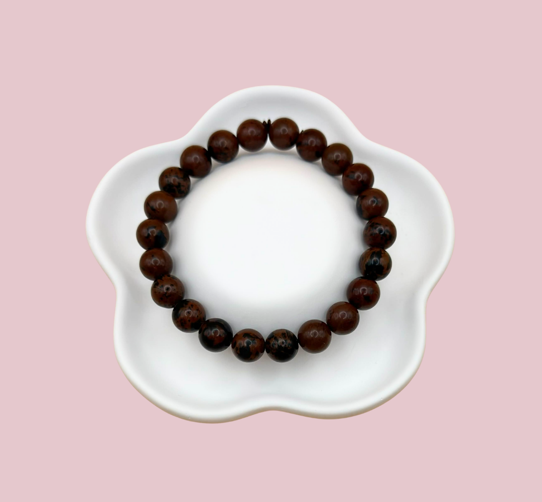Armband mahognyobsidian 8 mm