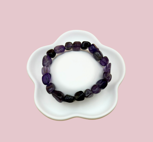 Armband ametist ca 6 mm