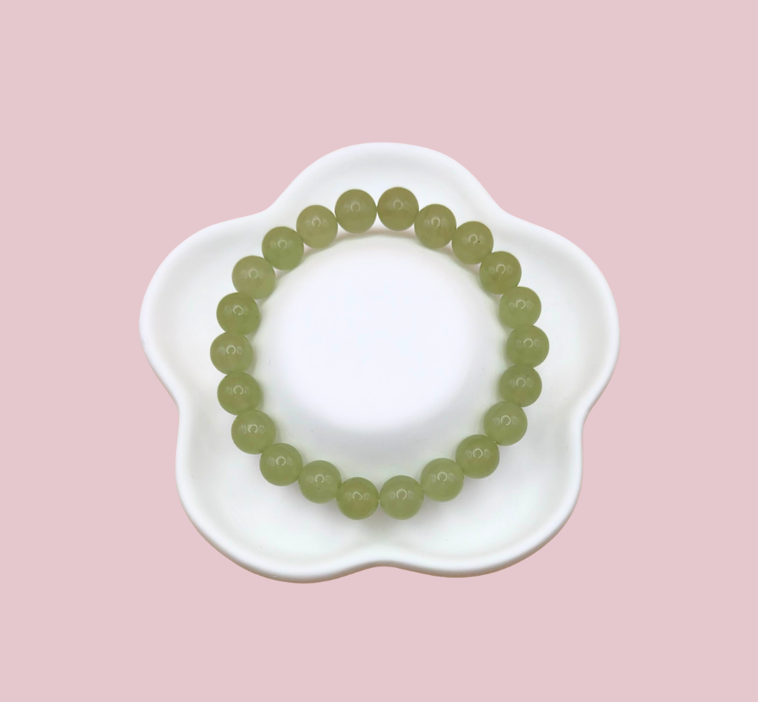 Armband grön kalcit 8 mm