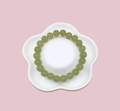 Armband grön kalcit 8 mm