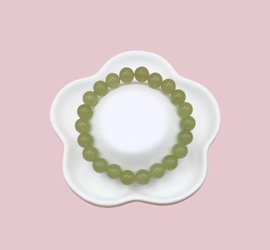 Armband grön kalcit 8 mm
