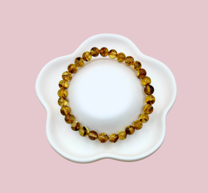 Armband bärnsten 6 mm