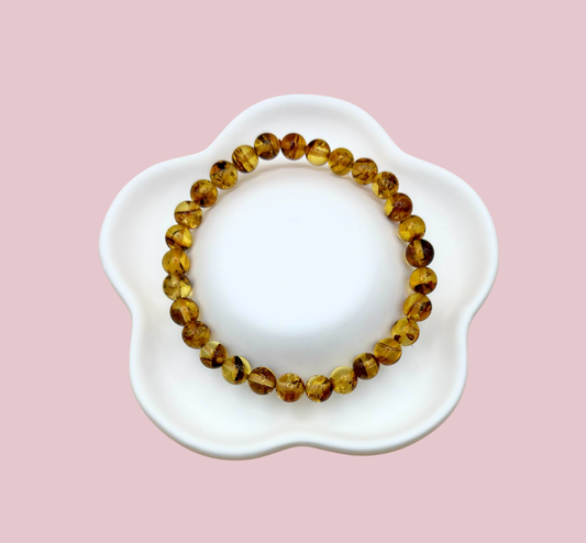 Armband bärnsten 6 mm