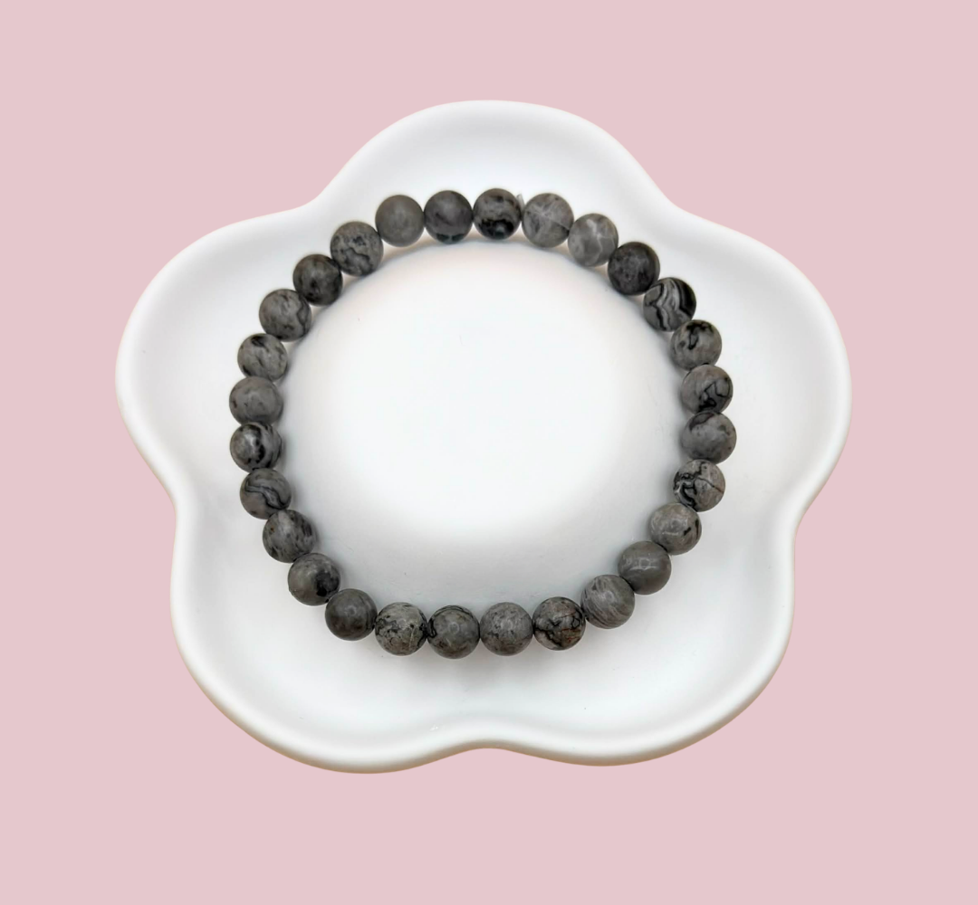 Armband picasso jaspis 6 mm