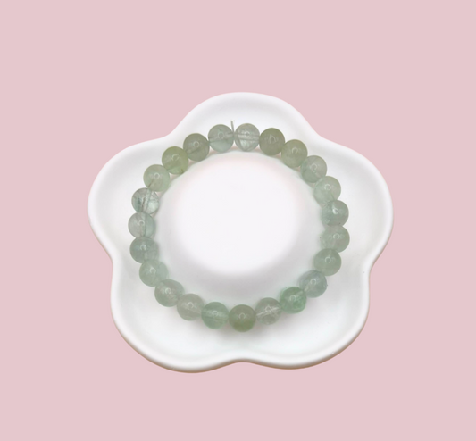 Armband grön fluorit 8 mm
