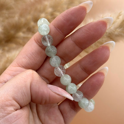 Armband grön fluorit 8 mm