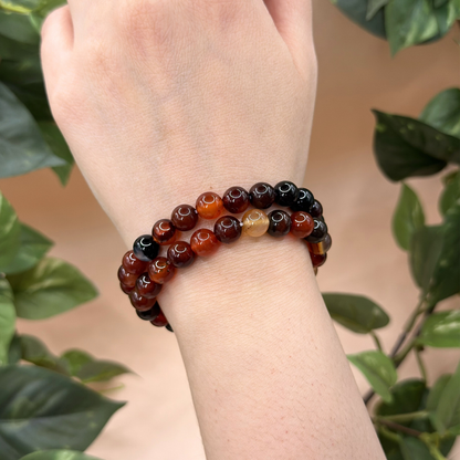 Armband sardonyx 8 mm
