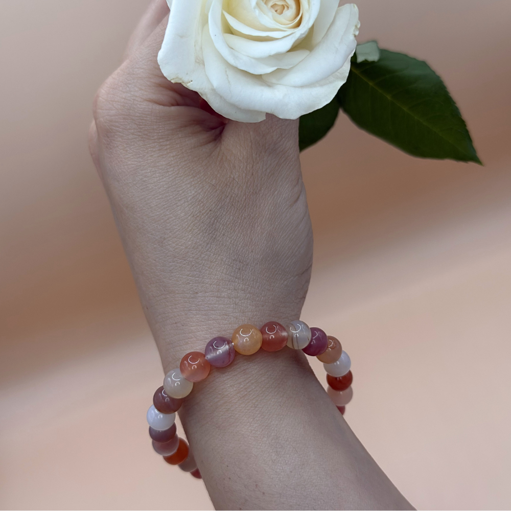 Armband yan yuan agat 7-8 mm