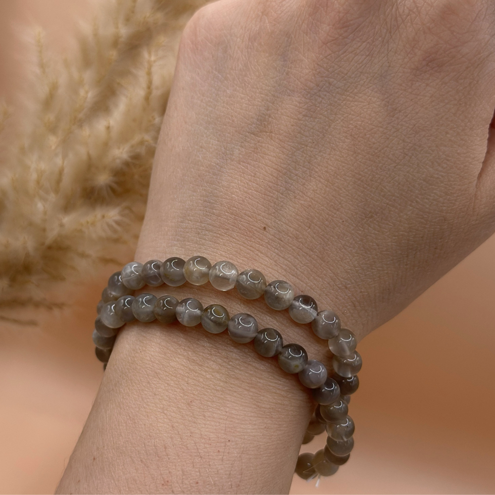 Armband månsten 5-6 mm