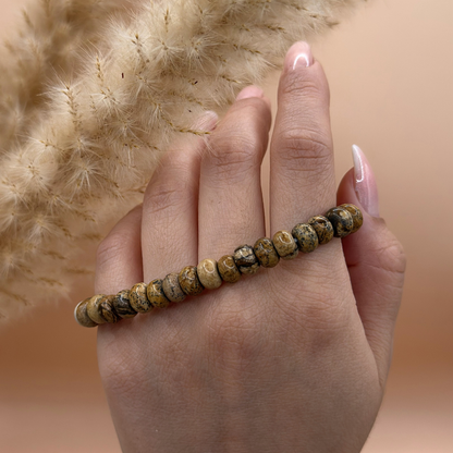 Armband bild jaspis 8 mm
