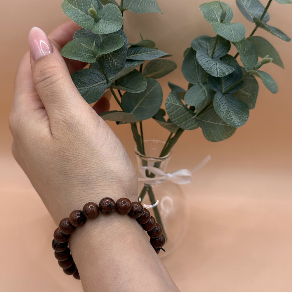 Armband mahognyobsidian 8 mm