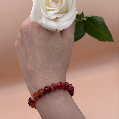 Armband karneol 8 mm