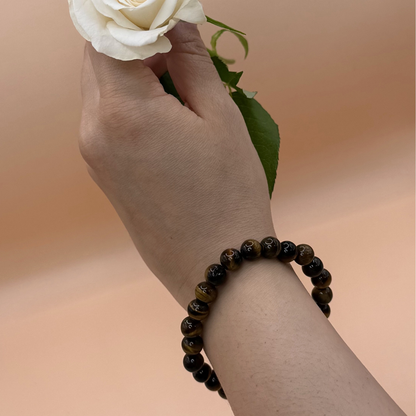 Armband tigeröga 8 mm
